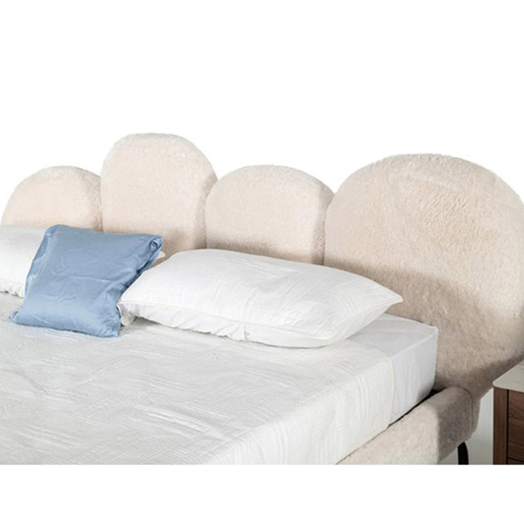 Finley Bed Without Storage | King | Beige Fabric