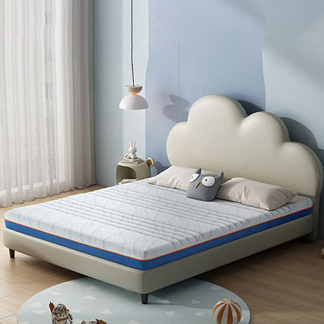 Brady Bed Without Storage | King | Off-White Fabric