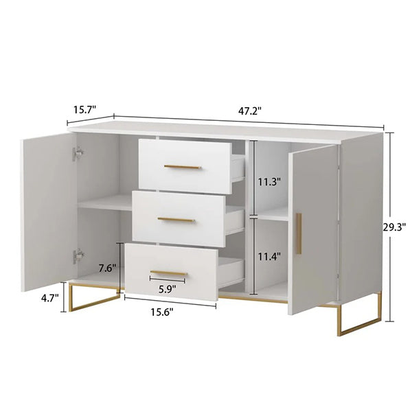 Brian Sideboard & Cabinet | White