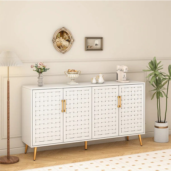 Rattan Sideboard & Cabinet | Small | White