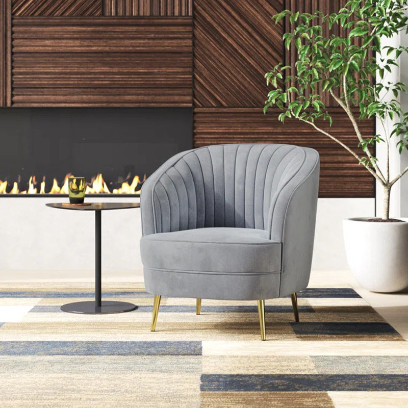 Heera Moti Derek Lounge Chair Grey