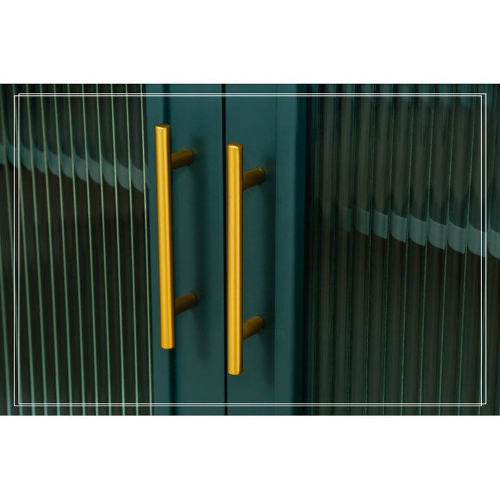 Elegant gold-finished handles