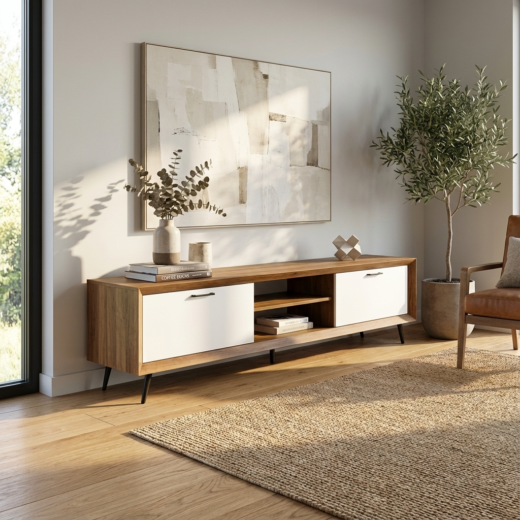 Shop Luxury Vico TV Stand in Walnut Colour – Heera Moti
