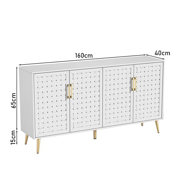 Rattan Sideboard & Cabinet | Small | White