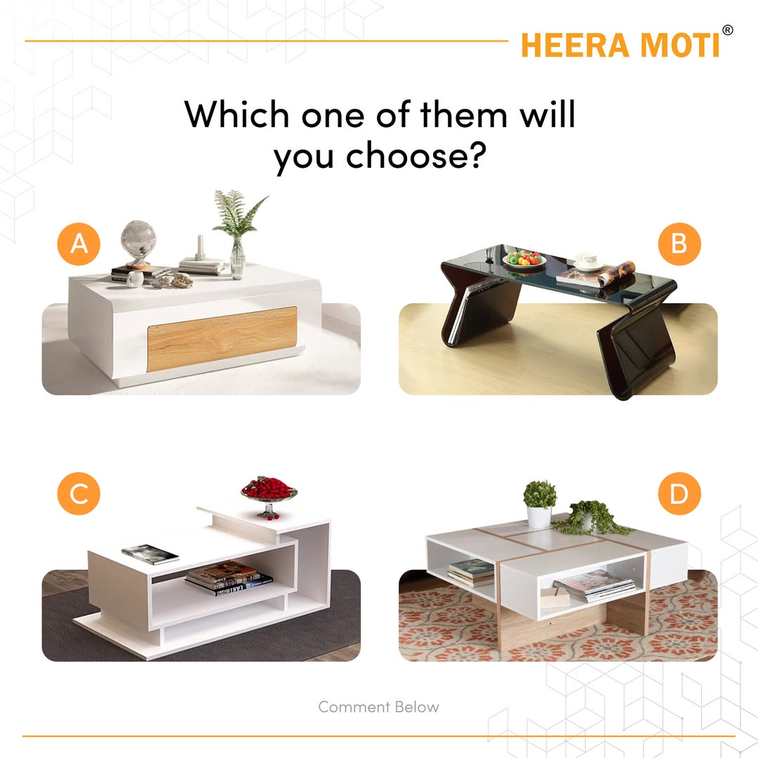 4 modern coffee table option