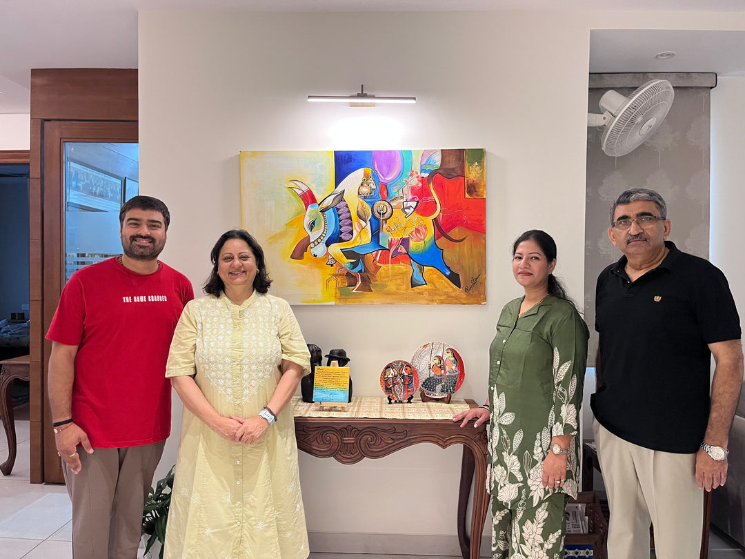 A Custom Painting That Found Its Home in Chandigarh