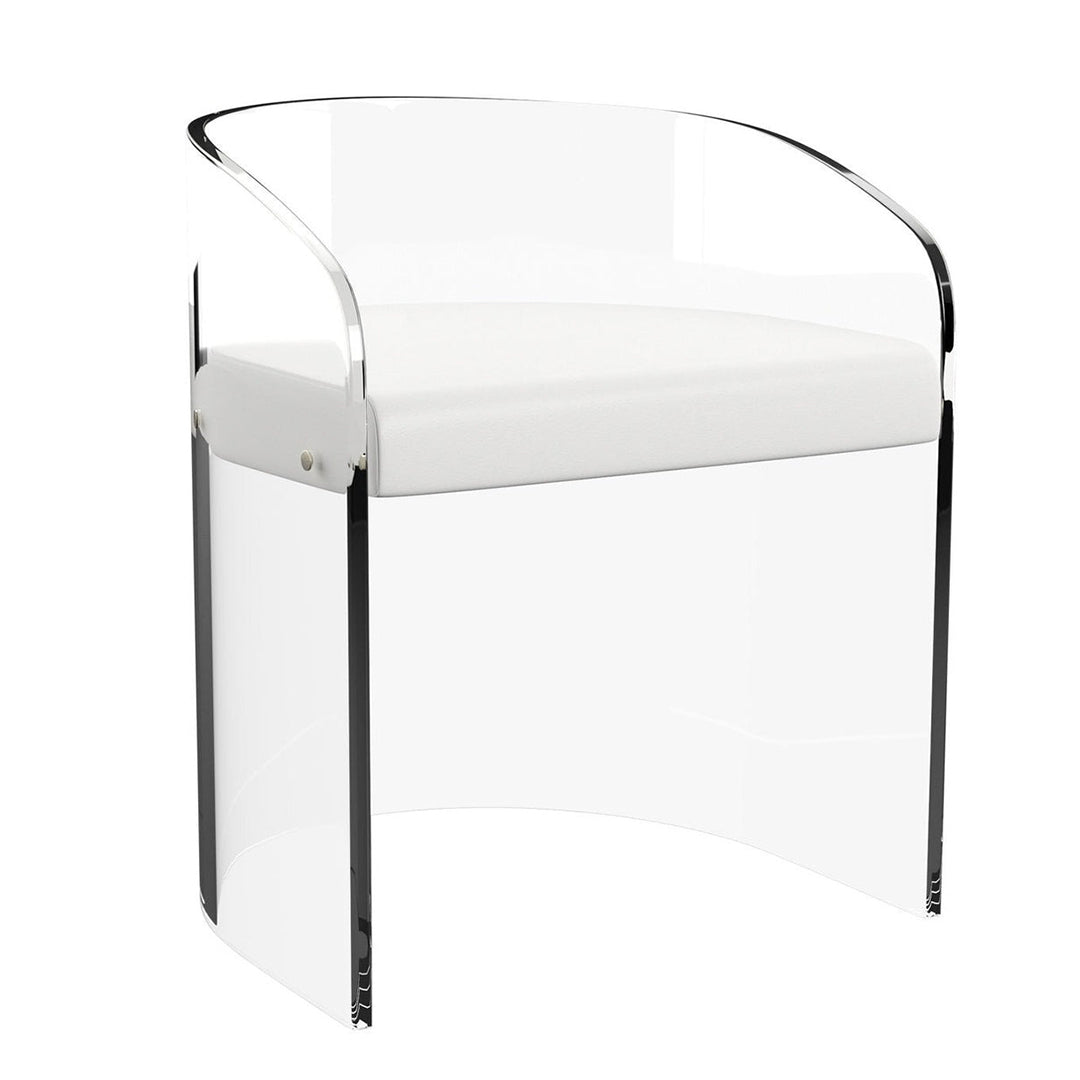 Elvira Arm Acrylic Chair | Clear