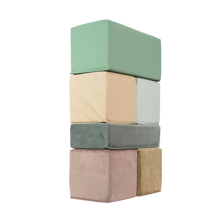 Gans Softplay Block Playset 6-Piece Green|Brown