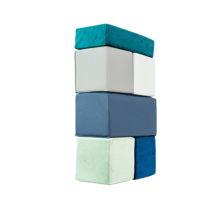 Gans Softplay Block Playset 6-Piece  White|Blue