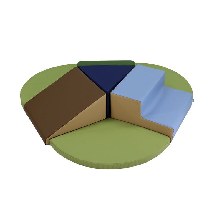 Pals Softplay Climber Playset 7-Piece  Brown|Blue| Green