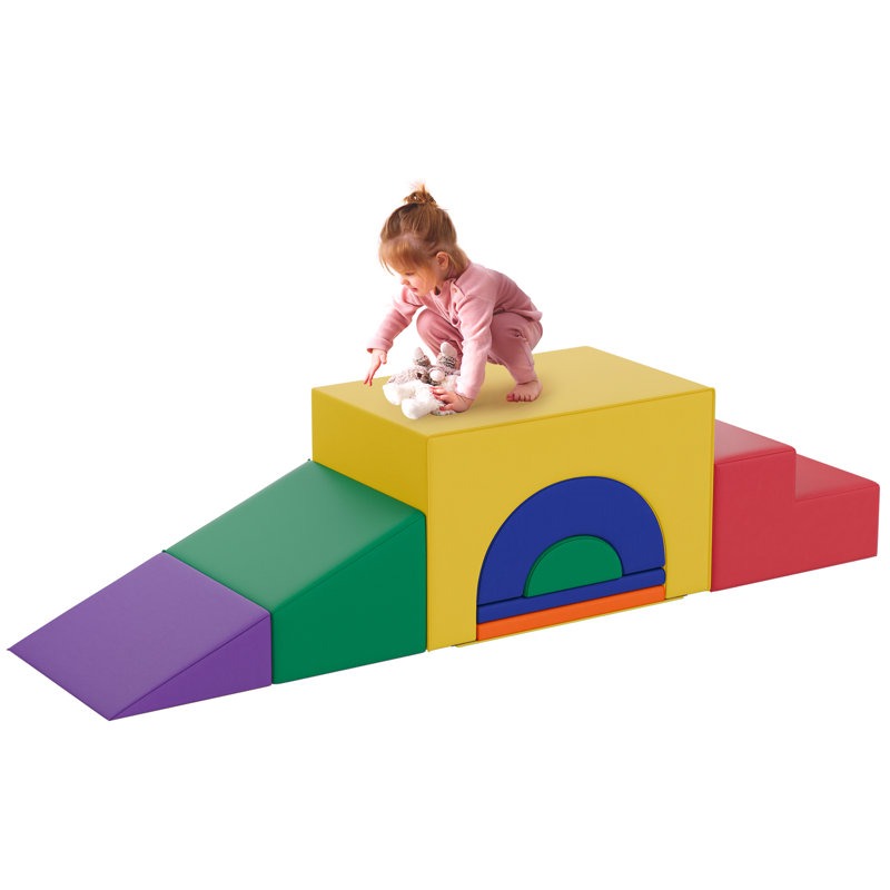 Nook Softplay Climber Playset 5-Piece Purple|Green|Orange|Red