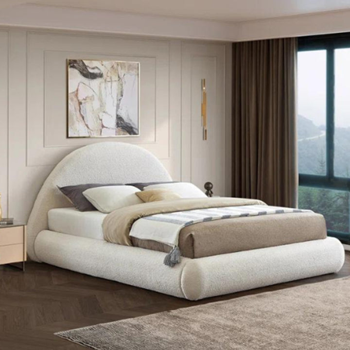 Quartz Bed Without Storage | King | Cream Fabric