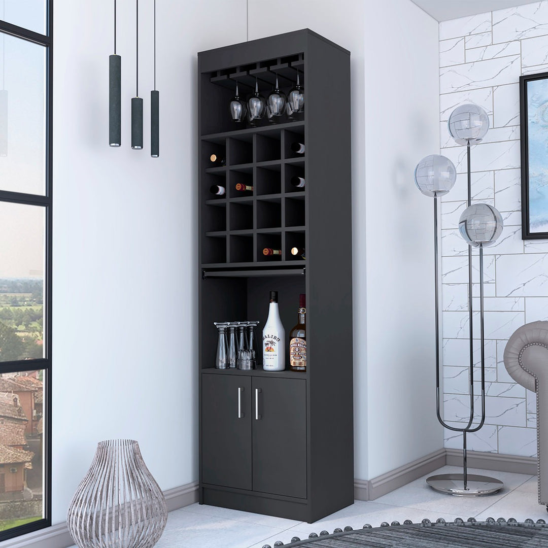 Riko Tall Bar Unit | Black