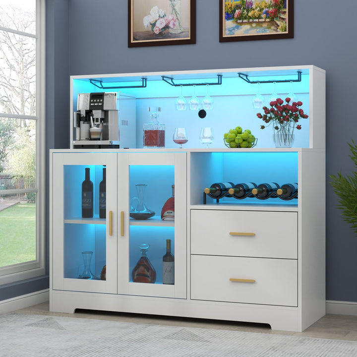 Ayaka Bar Cabinet | White