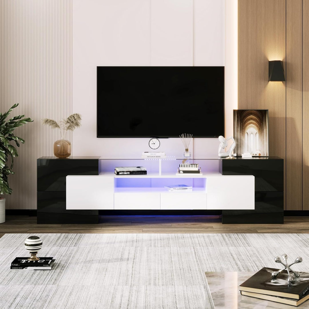 Small Goods TV Stand | White & Black