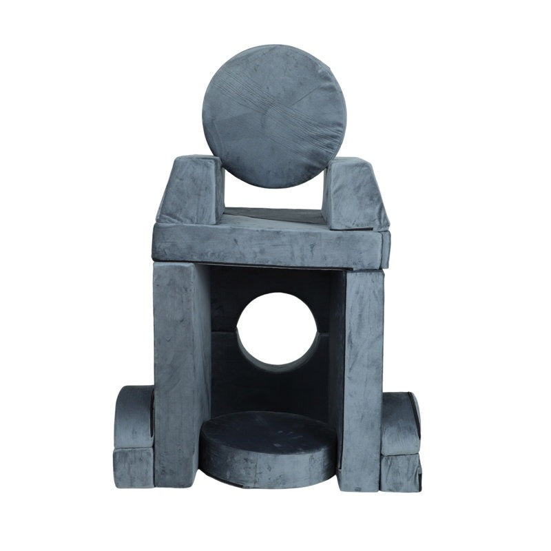 Monster Softplay Block Playset 14-Piece Grey