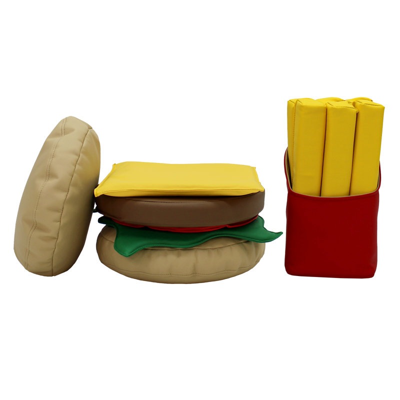 Burger&Fries Softplay Blocks Playset 13-Piece
