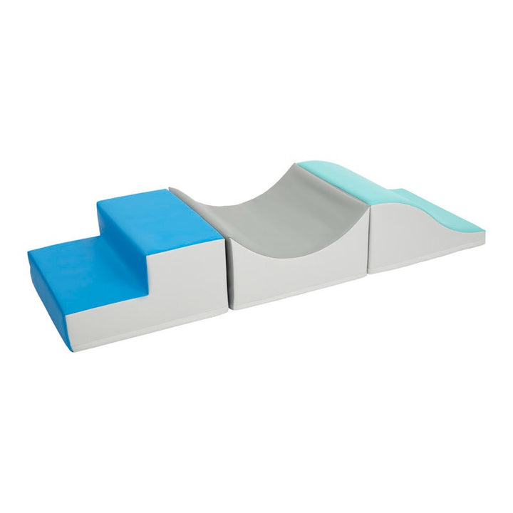 Moho Softplay Climber Playset 3-Piece Grey|Blue