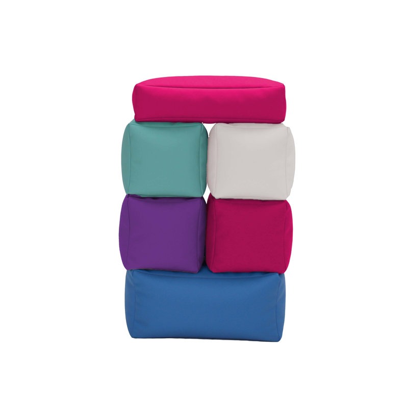Moo Softpay Block Playset 6-Piece Pink|Green|Blue