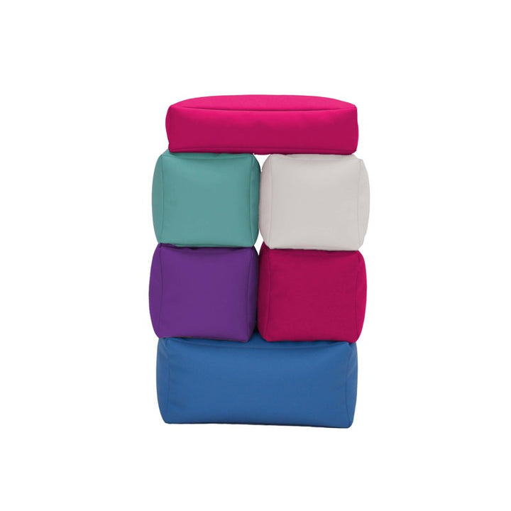 Moo Softpay Block Playset 6-Piece Pink|Green|Blue