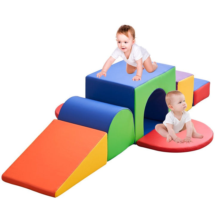 Pebble Softplay Climber Playset 7-Piece Set