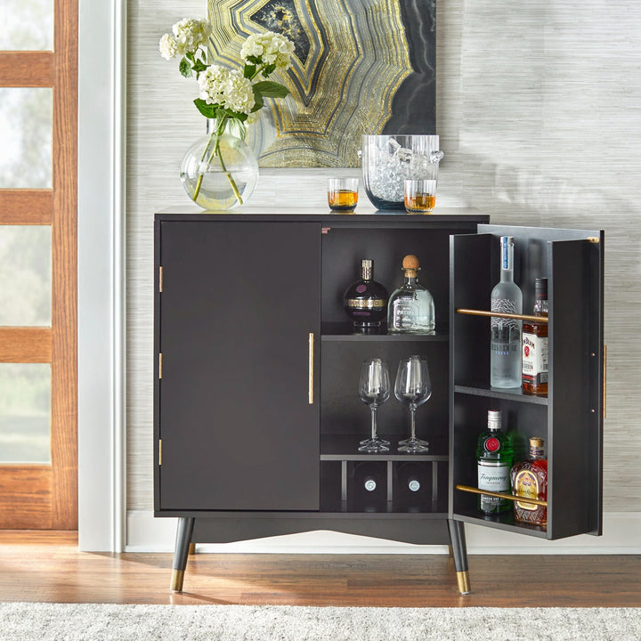Nanami Bar Cabinet | Black