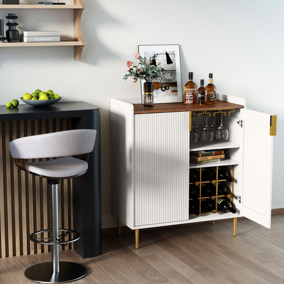 Emi Bar Cabinet | White