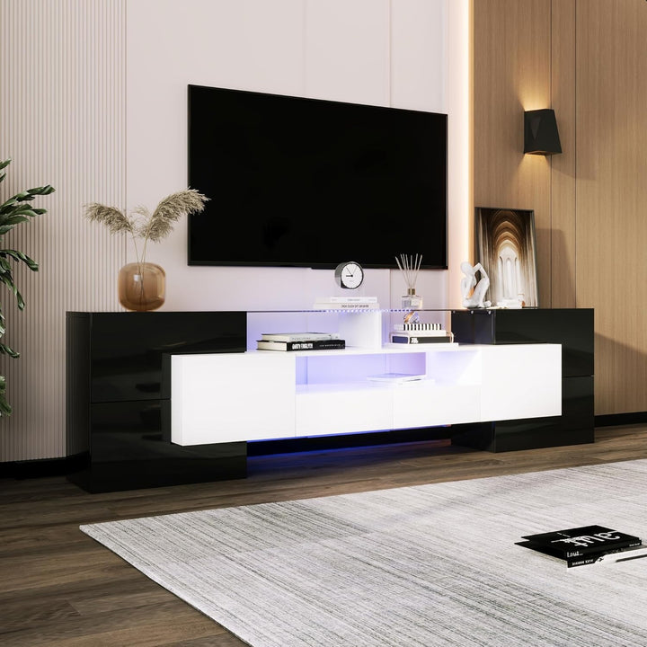 Small Goods TV Stand | White & Black