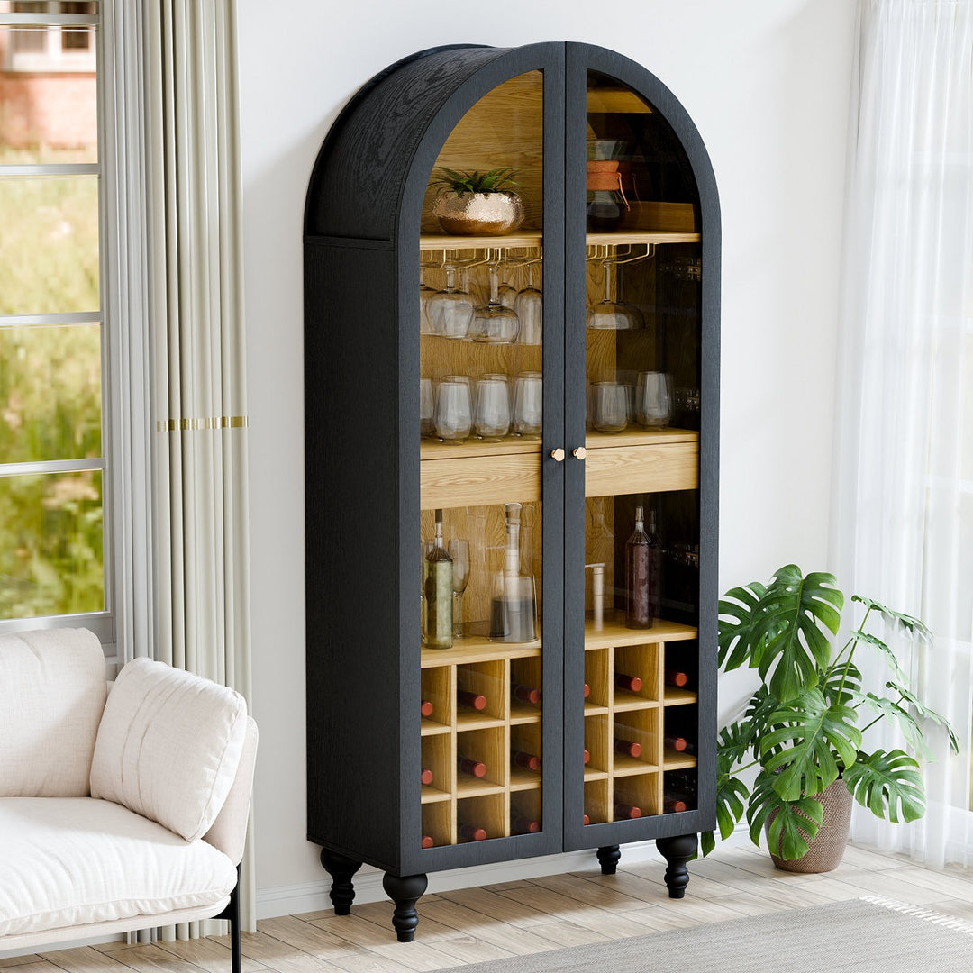 Yui Bar Tall Unit | Black