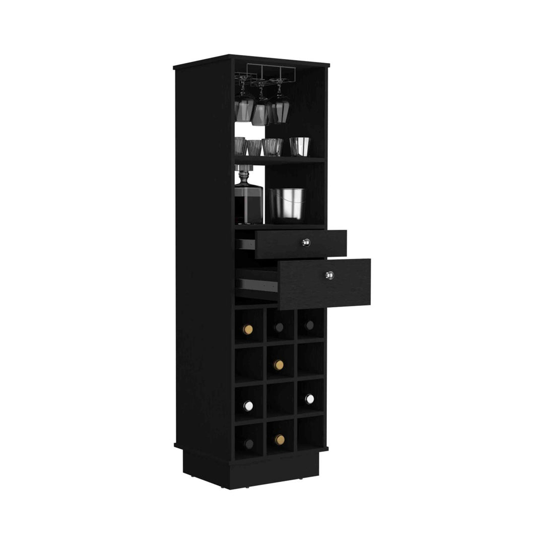 Reina Tall Bar Unit | Black