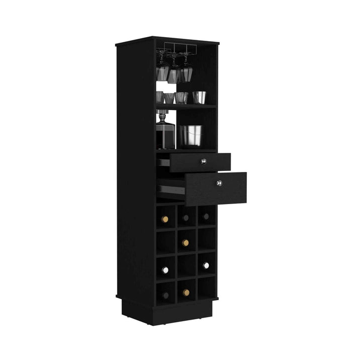 Reina Tall Bar Unit | Black