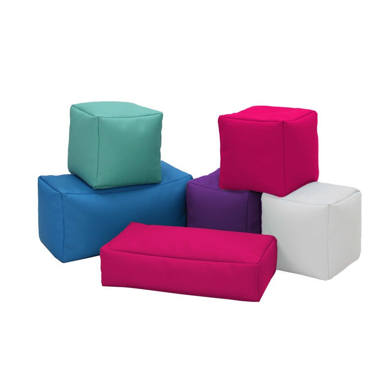 Moo Softpay Block Playset 6-Piece Pink|Green|Blue