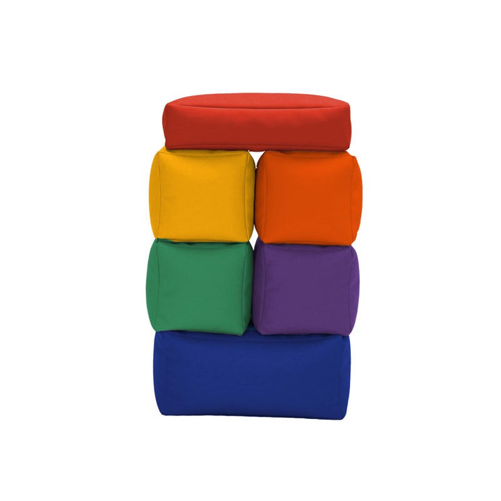 Moo Softpay Block Playset 6-Piece Purple|Red|Blue