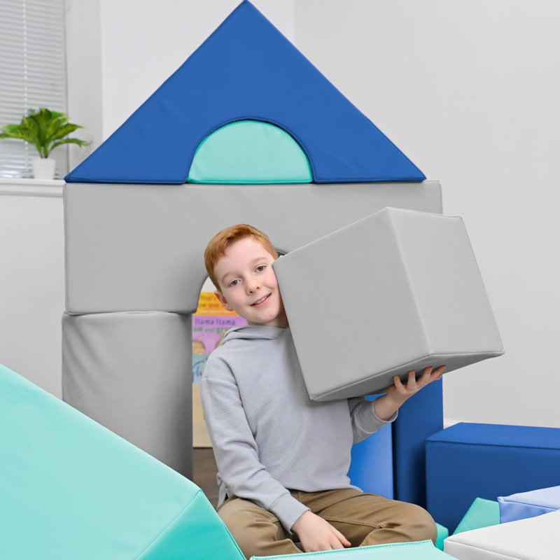 Mody Softplay Blocks- 35 Piece Blue | Green | Teal