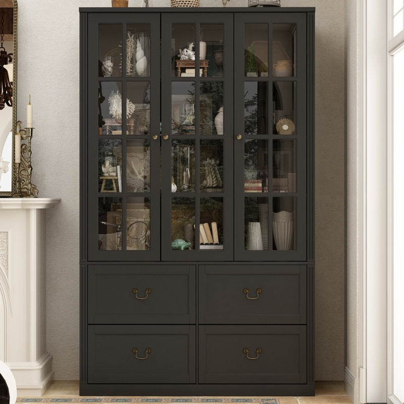 Haruto Tall Crockery Unit | Black