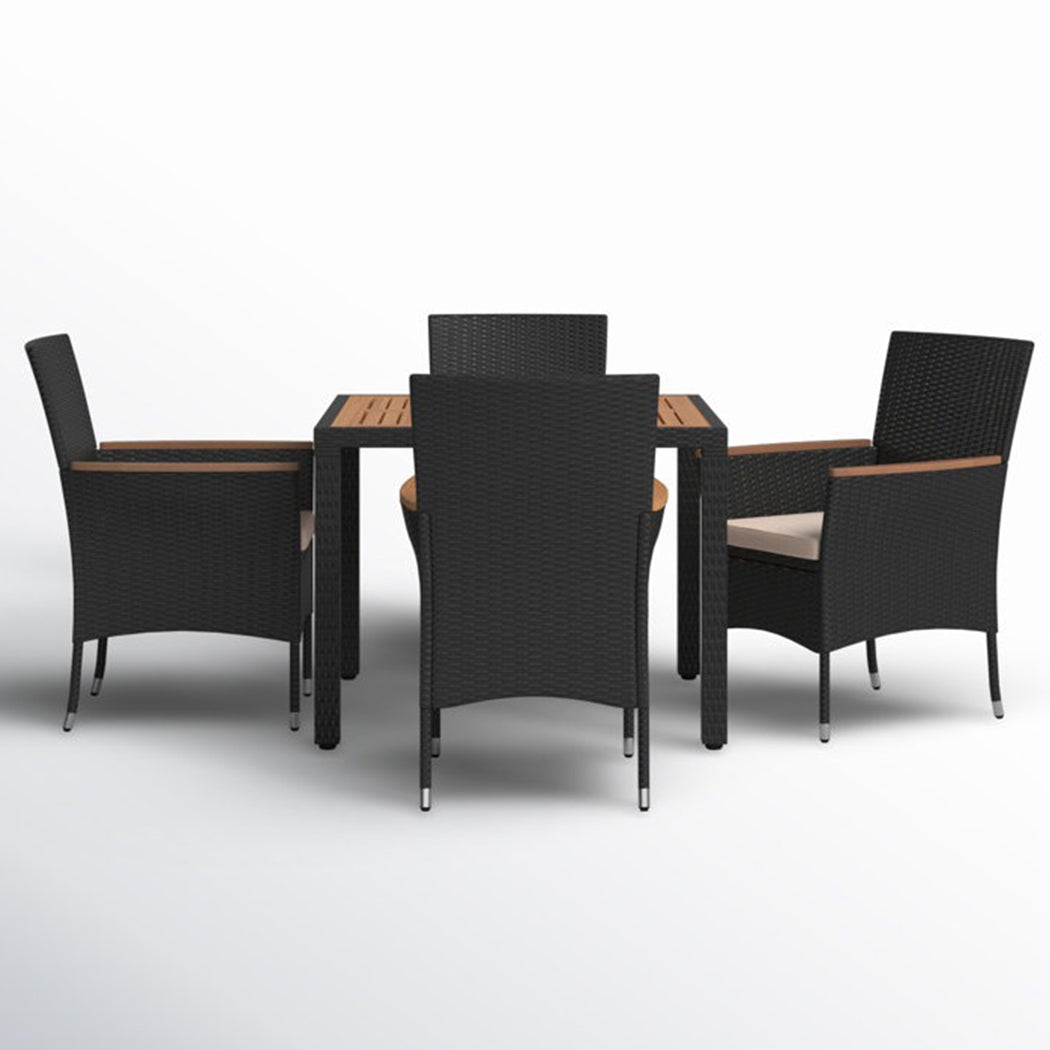 Coll 4- Seaters Square Outdoor Dining Table Set