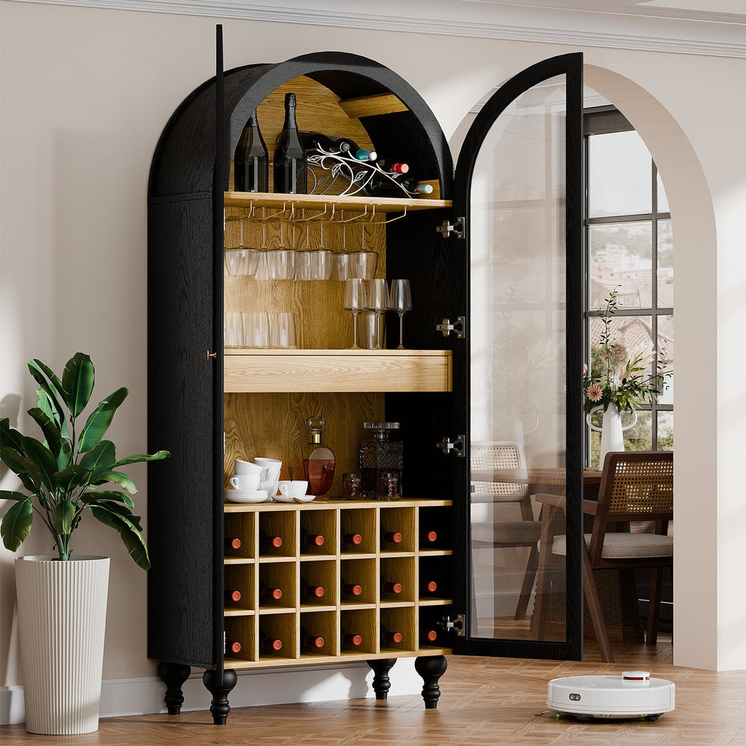 Yui Bar Tall Unit | Black