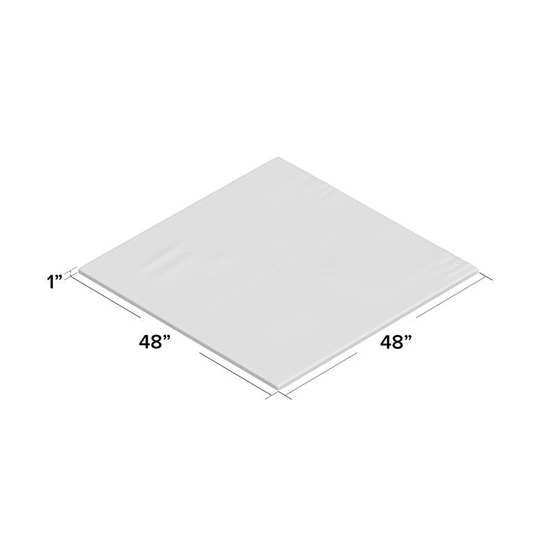 Squares Softplay Activity Mat 4-Piece Set Grey|Green|Blue