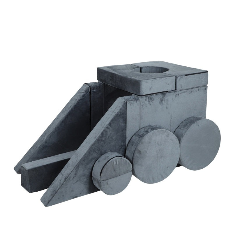 Monster Softplay Block Playset 14-Piece Grey