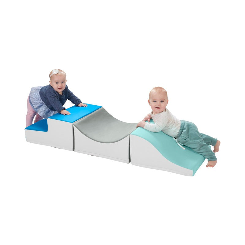Moho Softplay Climber Playset 3-Piece Grey|Blue