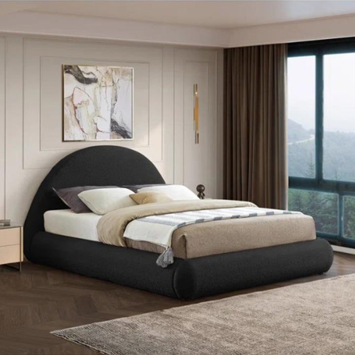 Quartz Bed Without Storage | King | Black Fabric