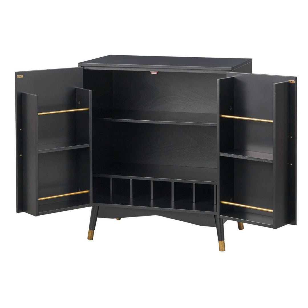 Nanami Bar Cabinet | Black