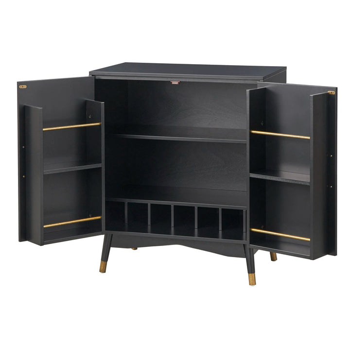 Nanami Bar Cabinet | Black