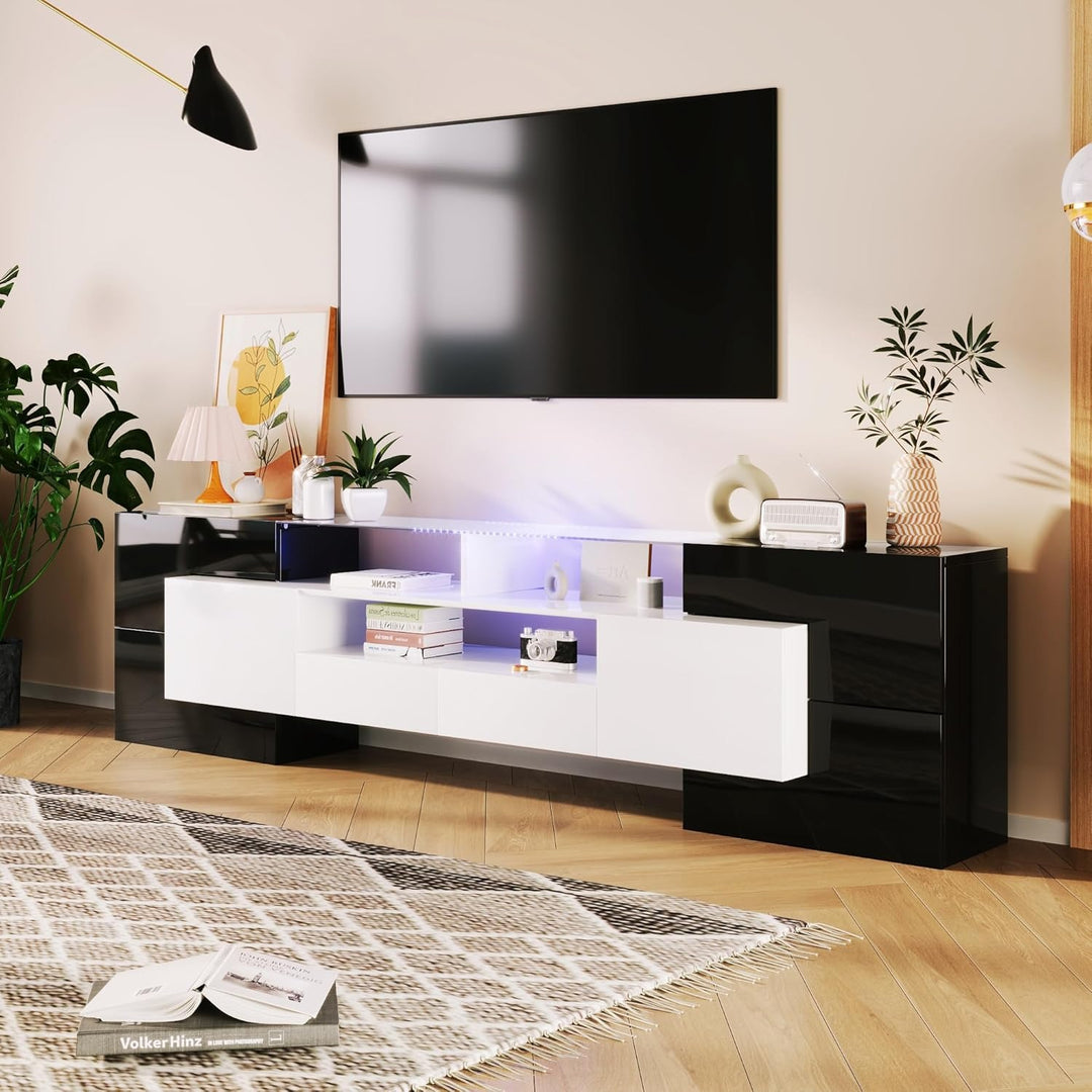 Small Goods TV Stand | White & Black