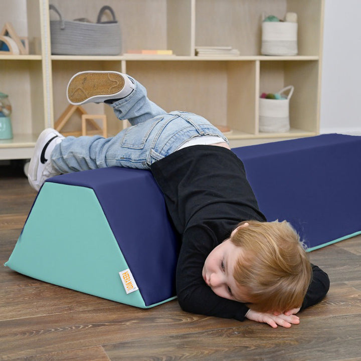 Beam Softplay Balance Beam Block Blue