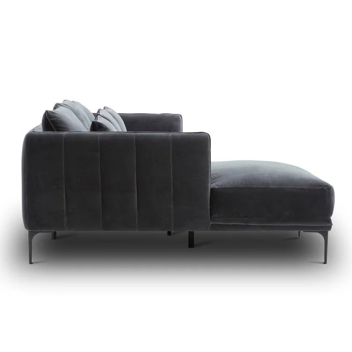 Aziel L shape Sofa | Grey | Facing Left