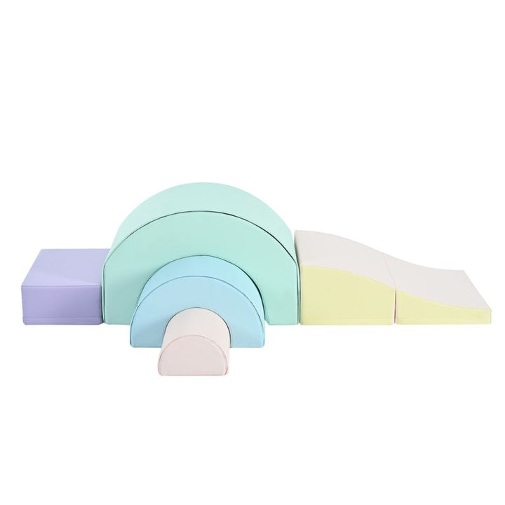 Nara Softplay Climber Playset 5-Piece Purple|Blue|Green|Beige