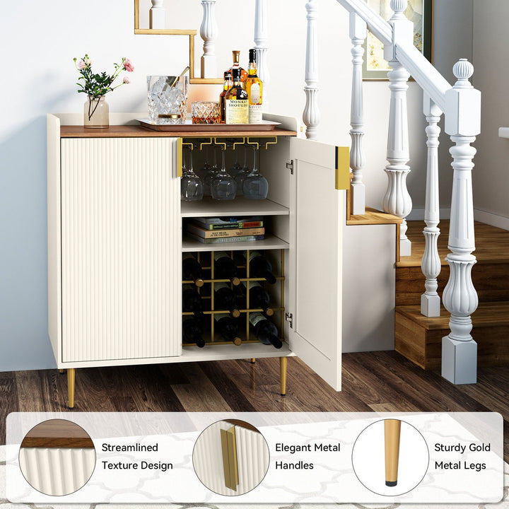 Emi Bar Cabinet | White