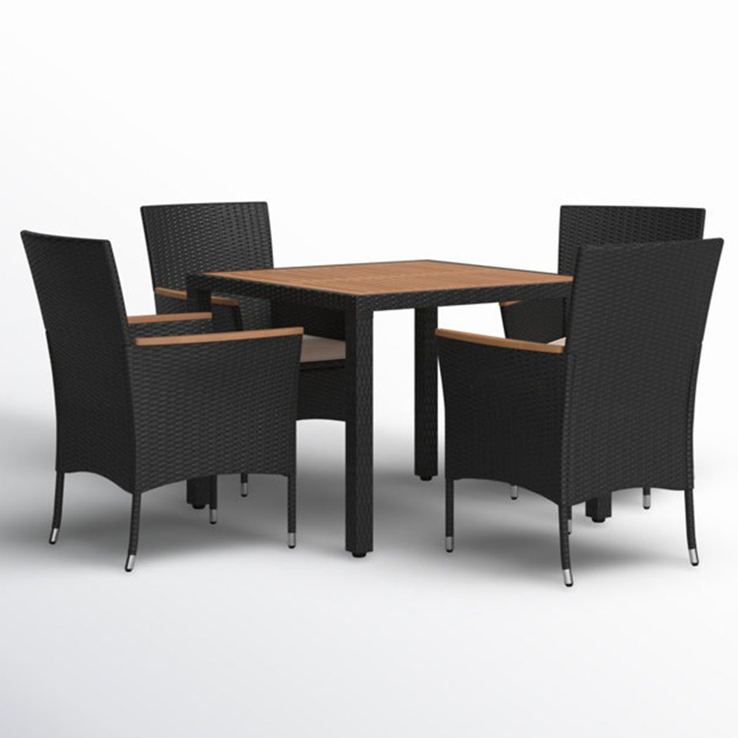 Coll 4- Seaters Square Outdoor Dining Table Set