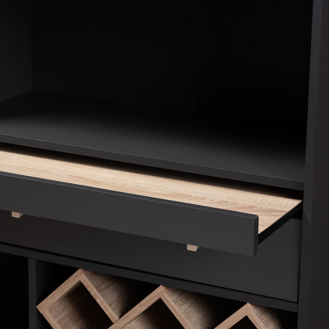 Nisto Tall Bar Unit | Black